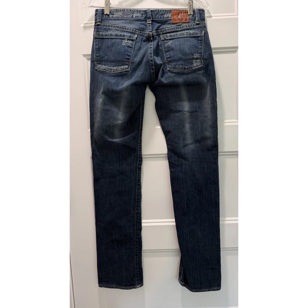 Polo Ralph Lauren Vintage 67 Blake Jeans Women's 28 Stretch Cuff Y2K Distressed - Picture 2 of 9